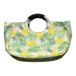 Pineapple Printed Handbag OS